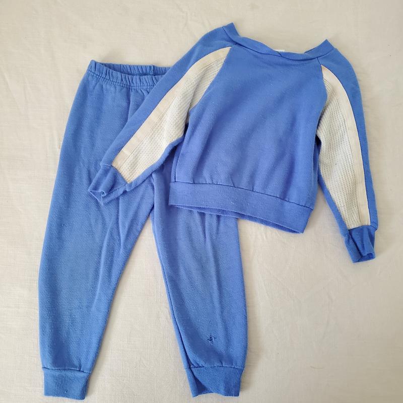 Vintage Blue Sweats Set 3t4t