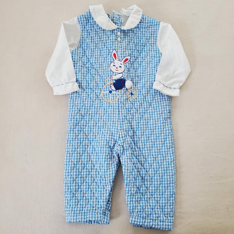 Vintage Bunny Bicycle Bodysuit 6-9 month