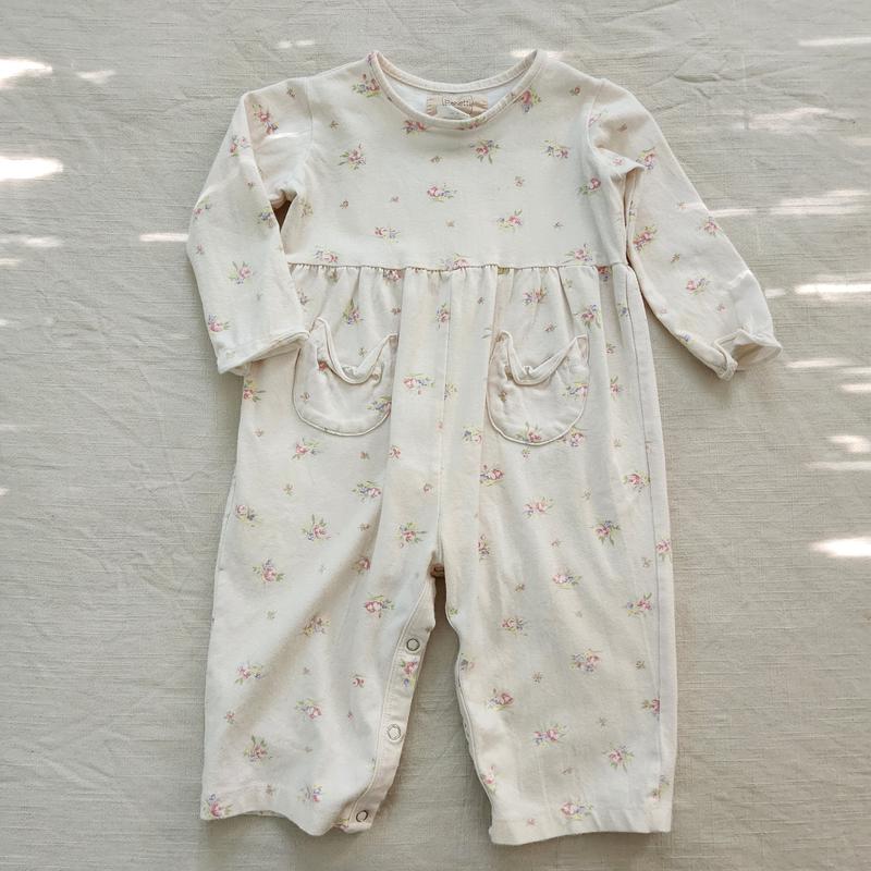 Vintage Dainty Floral Blush Bodysuit 18 month