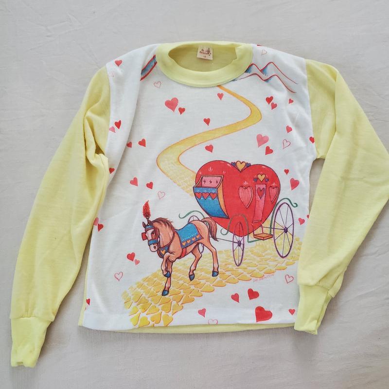 Vintage Horse Carriage Long Sleeve kids