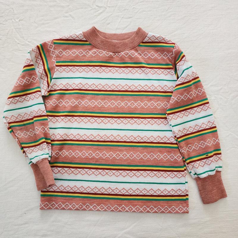 Vintage Healthtex Unique Striped Long Sleeve 5t6 flaw