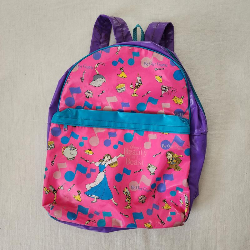 Vintage Beauty Beast School Backpack