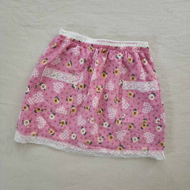 Vintage Floral Pocket Skirt kids